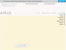 Tablet Screenshot of aplus-insurance.com